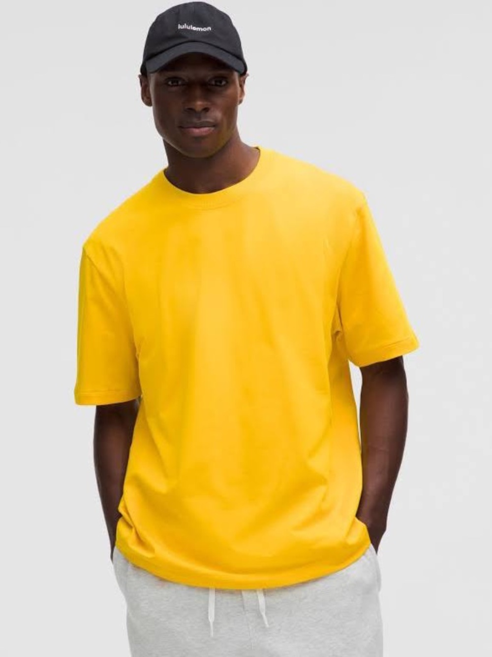Lululemon Men's To Dye For Heavyweight Cotton Jersey T-shirt Maize Yellow M-NWOT